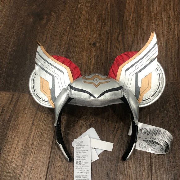 Disney Parks Mighty Thor Mickey Mouse Love and Thunder Ears Headband OSFM NWT - Picture 5 of 5